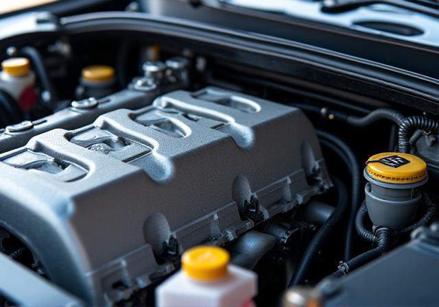 Professional engine bay cleaning and automotive maintenance