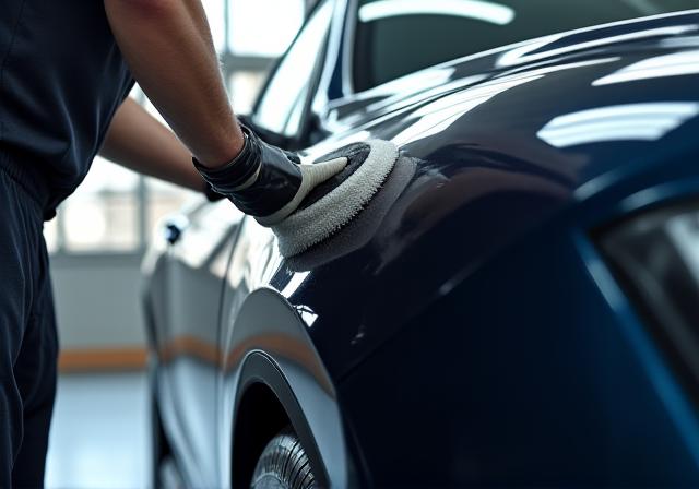 Professional exterior car detailing and paint correction