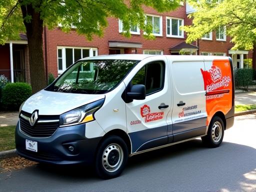 Mobile auto detailing van equipped for on-site car cleaning